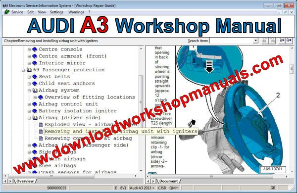 audi a3 workshop manual